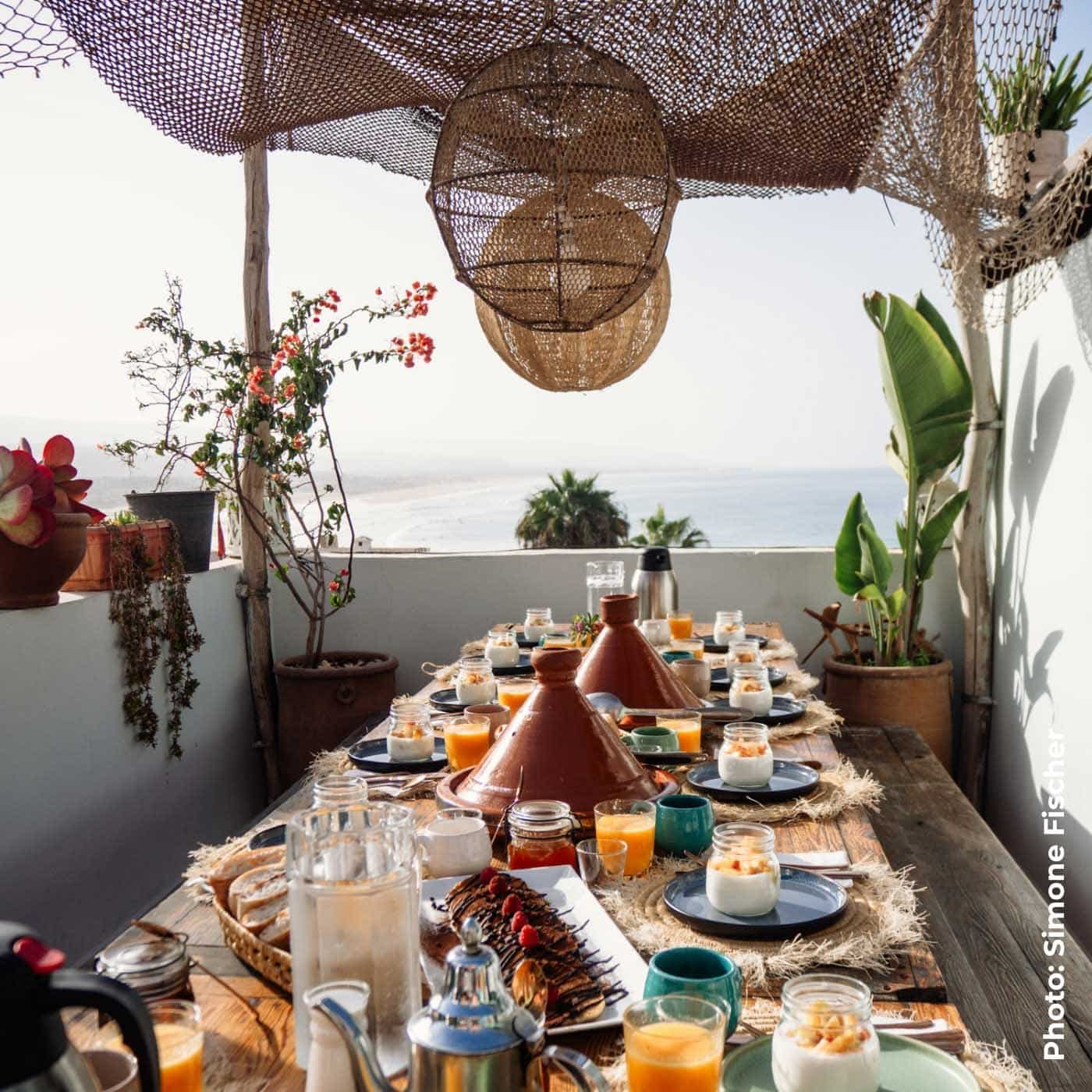 Breakfast at Amayour Surf & Yoga