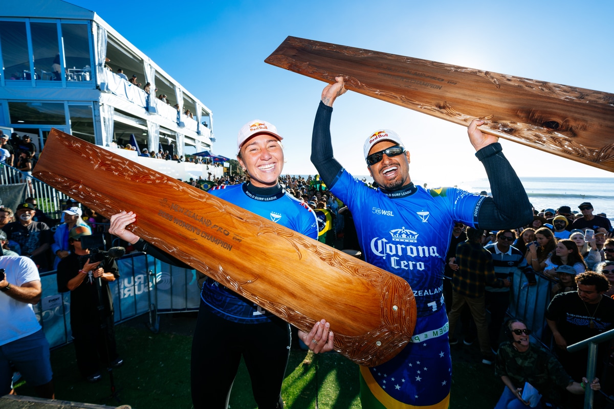 Carissa Moore and Italo Ferreira Crowned