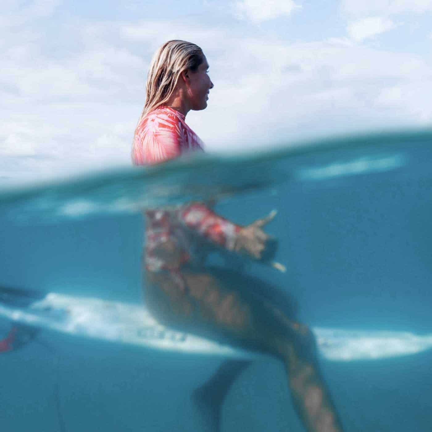 Surfing at Paradis Plage
