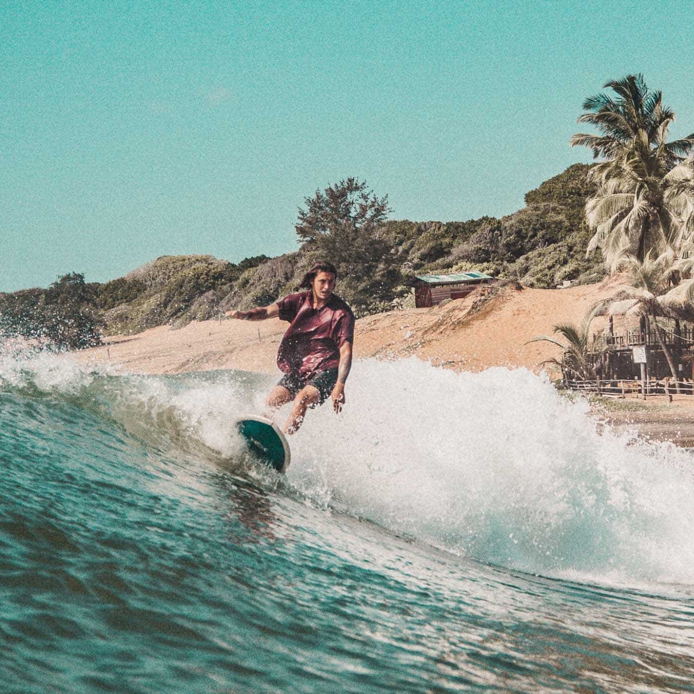 Surfing at Surf Spirit's Jungle Villa