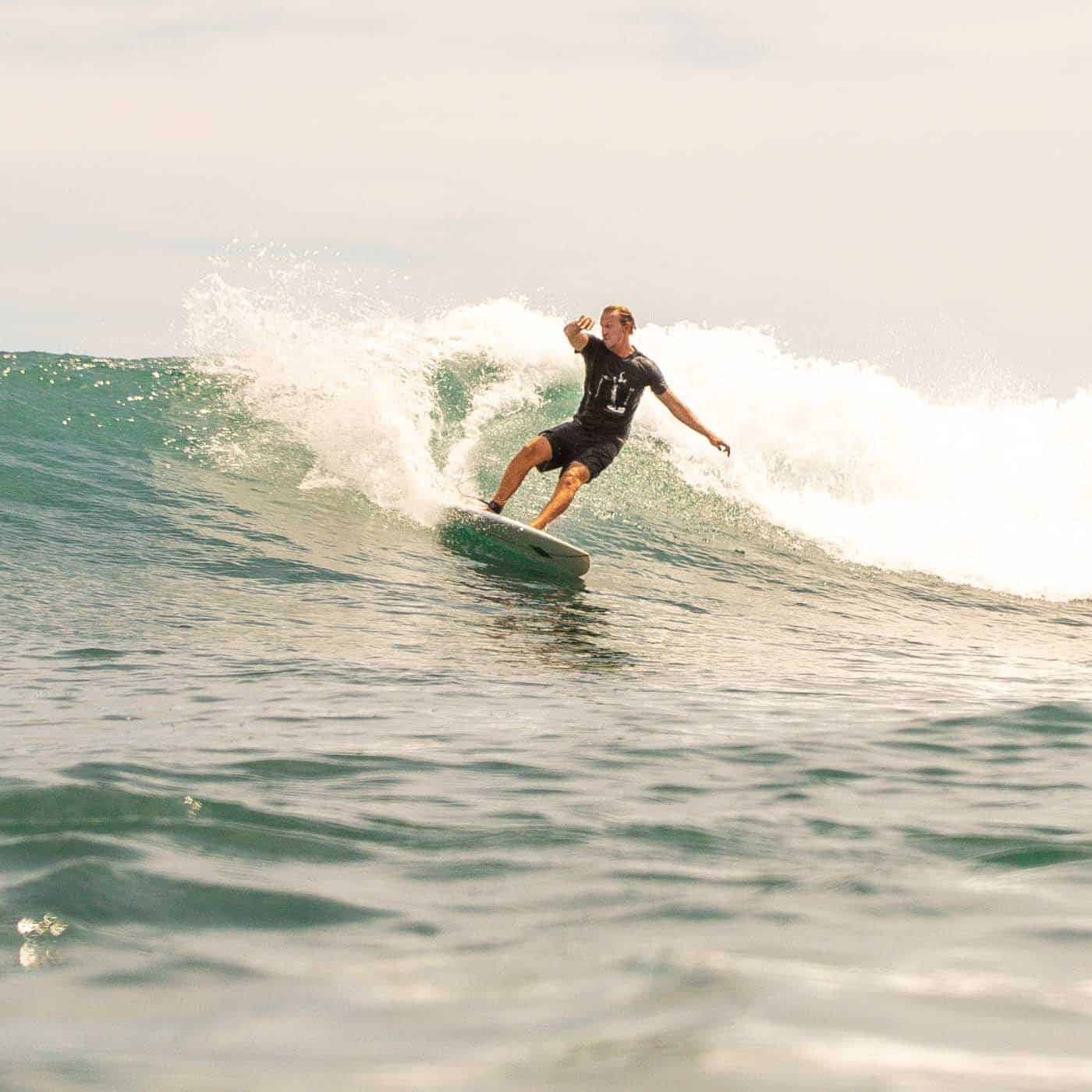 Surfing at Xanadu Surf & Yoga