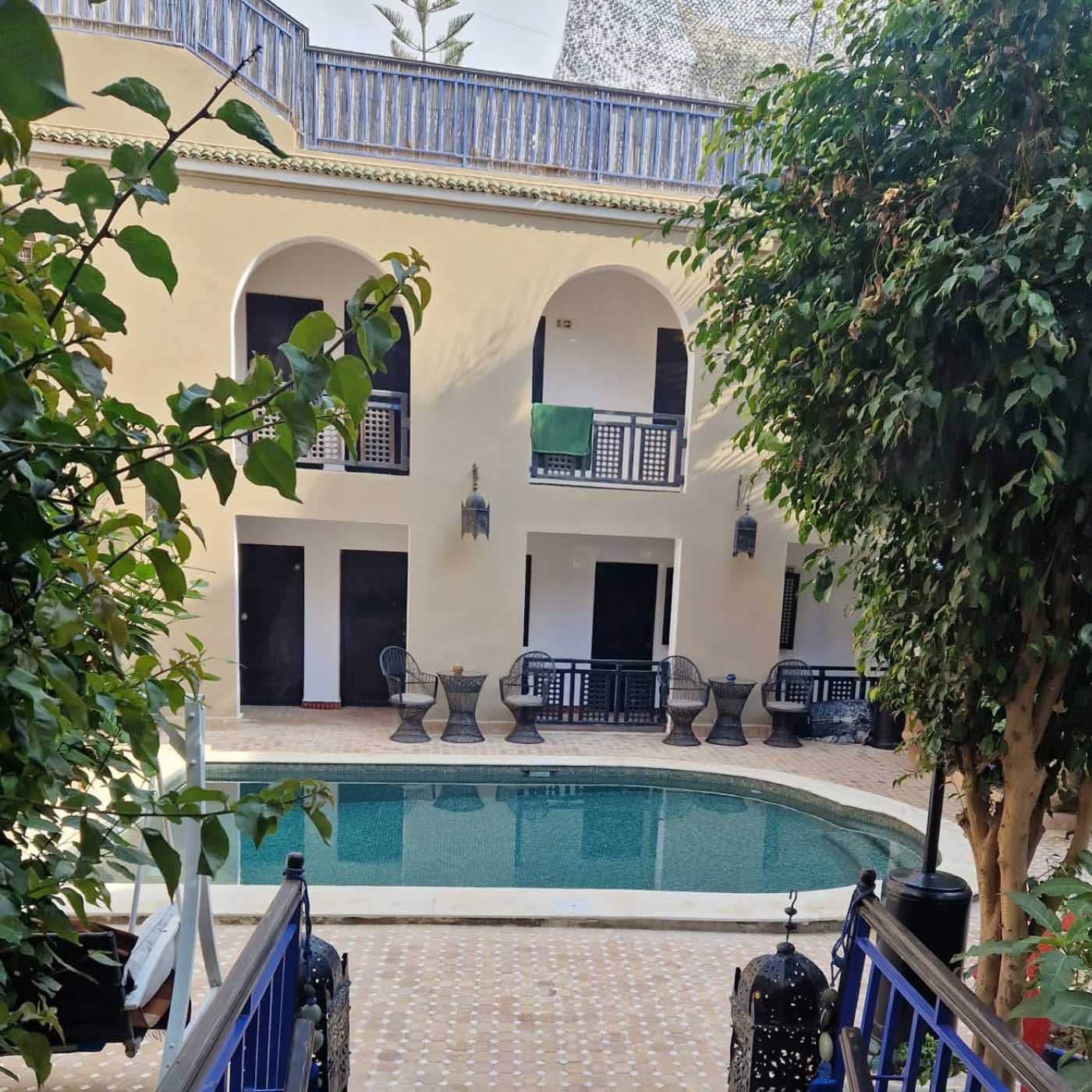 The pool area at Mint Surf