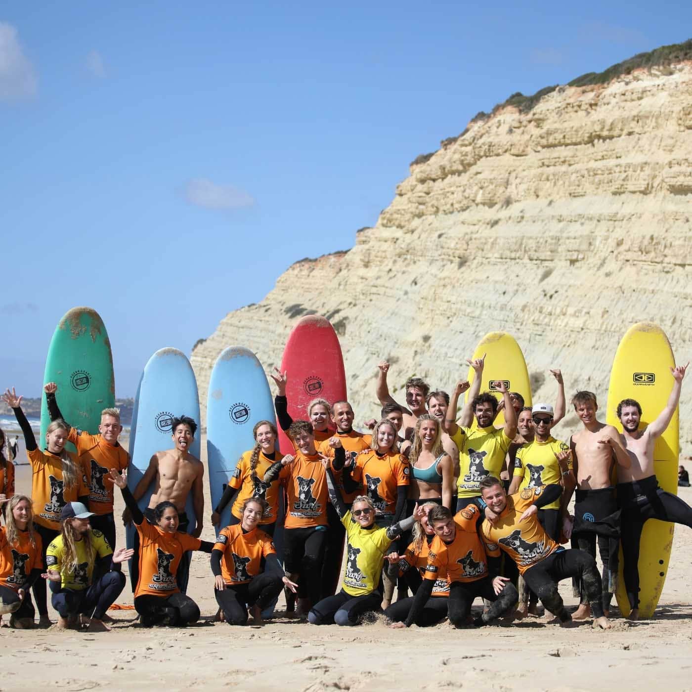 The surf group at The Surf Experience